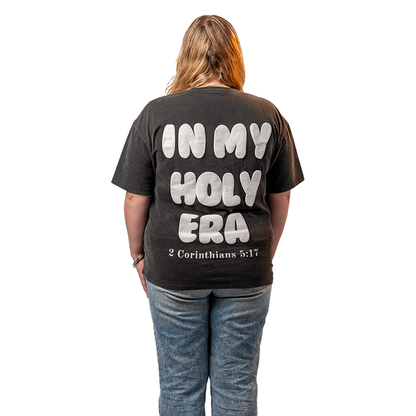 Holy Black Oversized Unisex Dyed T-Shirt