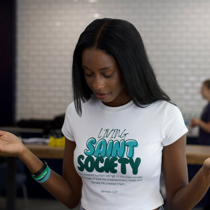 Multi Color Saint Society Baby Tee