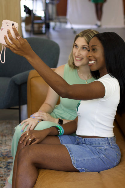 Positive Vibes Light Blue Denim Shorts