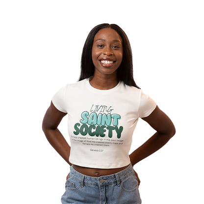 Multi Color Saint Society Baby Tee